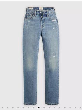 NWT Levi's 501® Curve Jeans - 26 x 32 Medium Blue Denim